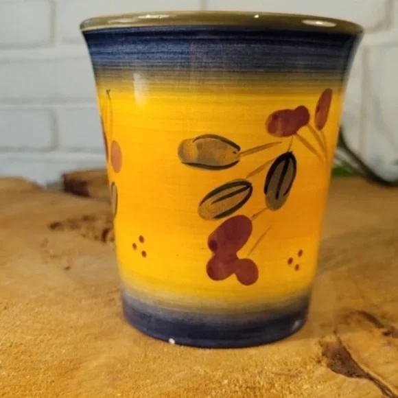 Set of 4 StoneLite Floral Bold Color Mugs - Picture 6 of 8